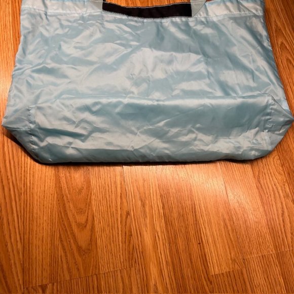 Victorias Secret Pink Miss Pink America Nylon Large Bag Sky Blue - Picture 4 of 4